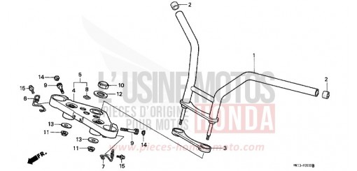 HANDLE PIPE/TOP BRIDGE VT600CN de 1992